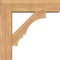 Ekena Millwork Balboa Block Smooth Bracket w/ Offset Brace, Western Red Cedar, 7 1/2"W x 28"D x 28"H BKT0806X28X28BOA05SWR - alternate 3
